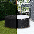 VOUNOT - Housse salon de jardin bache de protection 420D φ190x73cm noire - vignette