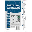 EASY CLOTURE - Portillon barreaudé acier galvanisé passage 1m H 1m00 Noir - vignette