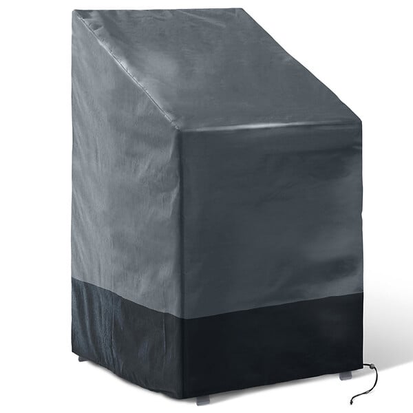 ID MARKET - Housse de protection pour 4 à 6 chaises de jardin empilables 70 x 70 x 120 cm - large