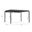 ID MARKET - Pergola bioclimatique lames orientables acier 3x4 M et 4 stores gris anthracite - vignette