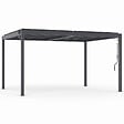ID MARKET - Pergola bioclimatique lames orientables acier 3x4 M gris anthracite - vignette
