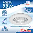 COOL CLIMA - Ventilateur de plafond avec éclairage Led + télécommande - vignette