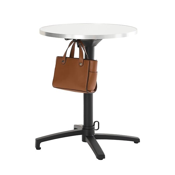 OVIALA - Pied de table en aluminium inclinable et accroche sac 72 cm - Loki - large