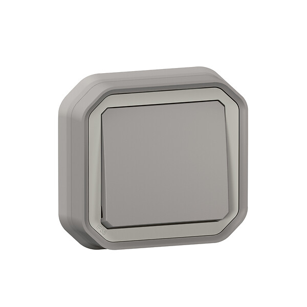 LEGRAND - Va-et-vient 10 A à encastrer gris Plexo - large