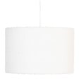 ATMOSPHERA - Luminaire Suspension en Bouclette Blanche D 37 cm - vignette