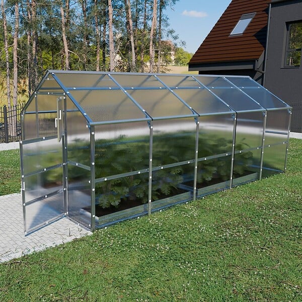KLASIKA GREENHOUSES - Serre de jardin KLASIKA BERNARD 2,35 x 5 m (11,75 m²), 6 mm avec revêtement en polycarbonate - large
