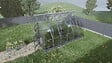 KLASIKA GREENHOUSES - Serre de jardin KLASIKA Standard 10m2, 2,5m x 4m, 6 mm avec revêtement en polycarbonate (Avec 2 toits ouvrants automatiques) - vignette