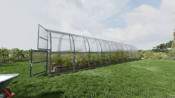 KLASIKA GREENHOUSES - Serre de jardin KLASIKA BALTIC LT 3 x 10 m (30 m²), 4 mm avec revêtement en polycarbonate - large