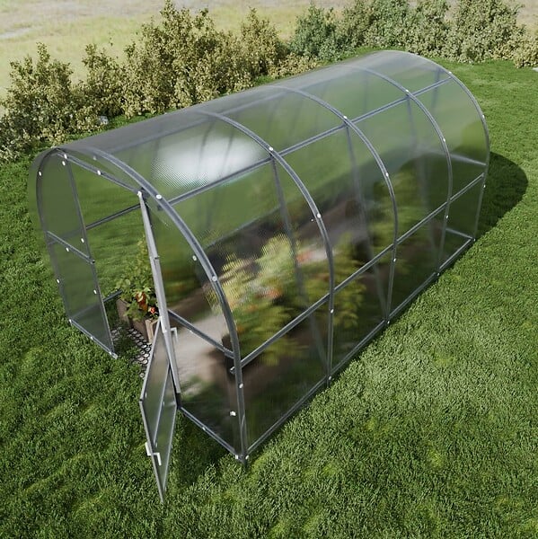 KLASIKA GREENHOUSES - Serre de jardin KLASIKA BALTIC LT 3 x 4 m (12 m²), 4 mm avec revêtement en polycarbonate - large