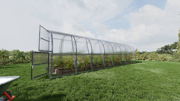 KLASIKA GREENHOUSES - Serre de jardin KLASIKA BALTIC LT 3 x 8 m (24 m²), 6 mm avec revêtement en polycarbonate - large