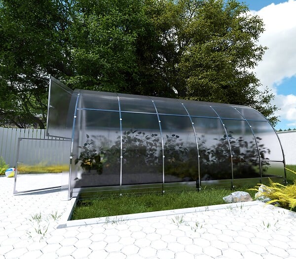 KLASIKA GREENHOUSES - Serre de jardin KLASIKA EASY 3 x 4 m (12 m²), 4 mm avec revêtement en polycarbonate - large