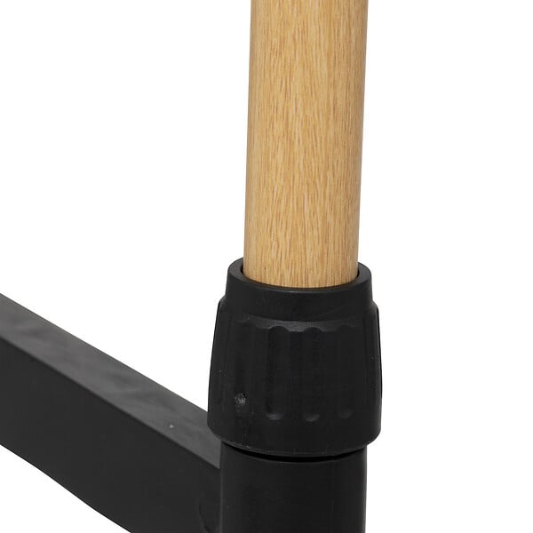 5 FIVE SIMPLY SMART - Portant à vêtements double en métal effet Bois extensible en hauteur H 165 cm - large