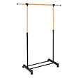 5 FIVE SIMPLY SMART - Portant à vêtements en métal effet Bois extensible hauteur et largeur H 160 cm - vignette