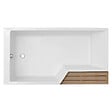 JACOB DELAFON - Baignoire bain douche  Neo 180 x 90 gauche + pare bain + tablier + étagère - vignette