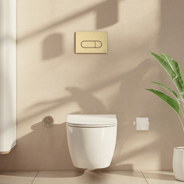 VITRA - Plaque de commande VitrA Root Round  Or brossé - large