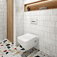 VILLEROY ET BOCH - Cuvette WC suspendu sans bride  Architectura Twistflust rectangle avec abattant frein de chute - vignette