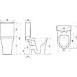 GODART - Pack WC surélevé gain de place sans bride sortie horizontale - Shani - vignette