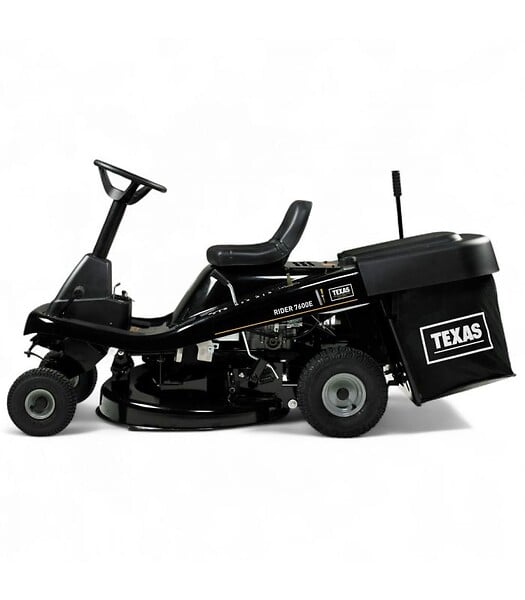 TEXAS - Tondeuse rider autoportée thermique 76 cm, moteur 432 cc, 3 en 1 avec bac - TEXAS Rider 7600E - large