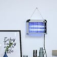 OUTSUNNY - Outsunny Lampe UV anti-insectes anti moustique tue mouche électrique destructeur d'insectes 20 W noir gris - vignette