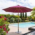 HESPERIDE - Parasol droit "Tinaei" bordeaux 3m en bambou - vignette