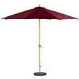 HESPERIDE - Parasol droit "Tinaei" bordeaux 3m en bambou - vignette