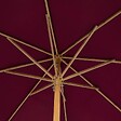 HESPERIDE - Parasol droit "Tinaei" bordeaux 3m en bambou - vignette