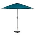 HESPERIDE - Parasol droit rond "Sisko" bleu canard 2,7m - vignette