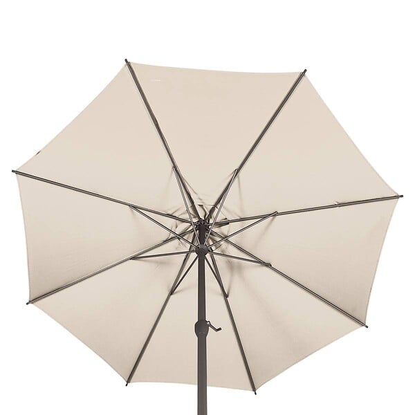 HESPERIDE - Parasol droit rond inclinable LOOMPA Blé 3M - large