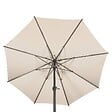HESPERIDE - Parasol droit rond inclinable LOOMPA Blé 3M - vignette