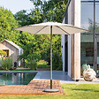 HESPERIDE - Parasol droit rond inclinable "Soya" blé 2,7m - vignette