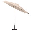 HESPERIDE - Parasol droit rond inclinable "Soya" blé 2,7m - vignette