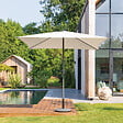 HESPERIDE - Parasol droit carré "Soya" blé 2,5x2,5m - vignette