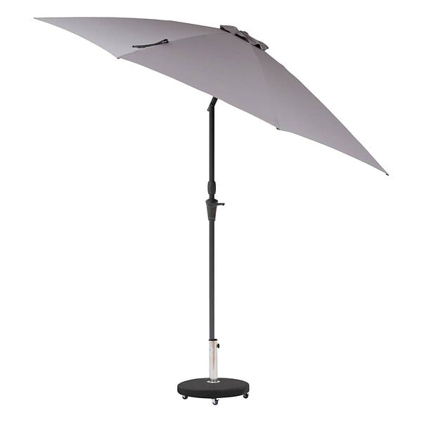 HESPERIDE - Parasol droit rond "Sisko" ardoise D2,7m en aluminium traité époxy - large