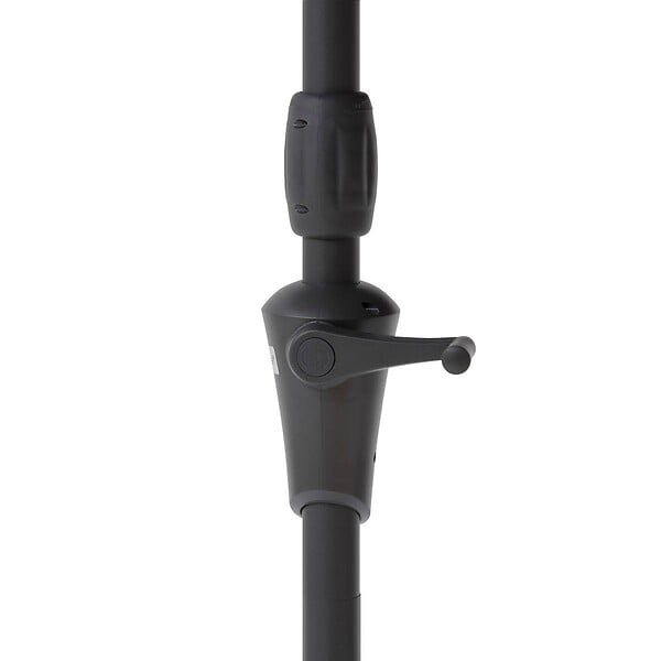 HESPERIDE - Parasol droit rond "Sisko" ardoise D2,7m en aluminium traité époxy - large