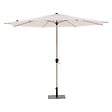 HESPERIDE - Parasol droit rond inclinable "Loompa" argile & blé 3m en aluminium et polyester - vignette