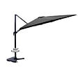 CONCEPT USINE - Ensemble parasol  gris 3x3m et 4 dalles à lester PALATINO - vignette