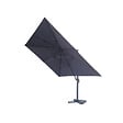CONCEPT USINE - Ensemble parasol  gris 3x3m et 4 dalles à lester PALATINO - vignette