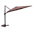 CONCEPT USINE - Ensemble parasol  marron 3x3m et 4 dalles à lester PALATINO - vignette
