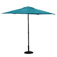 HESPERIDE - Parasol droit rond "Soya" bleu canard D2,7m en acier - vignette