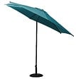 HESPERIDE - Parasol droit rond "Soya" bleu canard D2,7m en acier - vignette