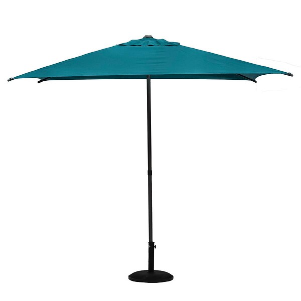 HESPERIDE - Parasol droit carré "Soya" bleu canard D2,5x2,5m en acier - large