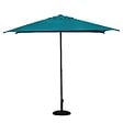 HESPERIDE - Parasol droit carré "Soya" bleu canard D2,5x2,5m en acier - vignette