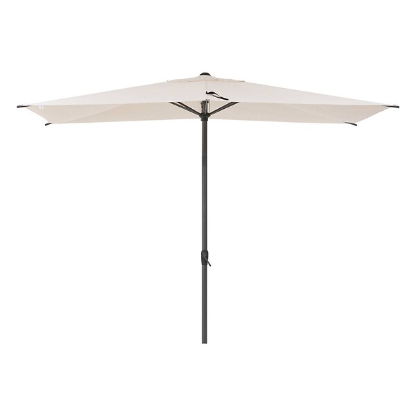 HESPERIDE - Parasol droit rectangulaire inclinable "Loompa" blé 2,5x2,5m - large