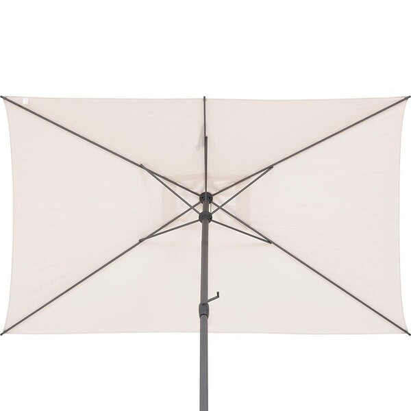HESPERIDE - Parasol droit rectangulaire inclinable "Loompa" blé 2,5x2,5m - large