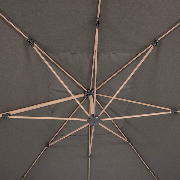 HESPERIDE - Toile de parasol "Soly" charbon 4x3m en polyester - large