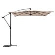HESPERIDE - Parasol déporté carré "Manoa" blé 2,5x2,5 m - vignette
