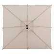 HESPERIDE - Parasol déporté carré "Manoa" argile & blé 2,5 x 2,5m en aluminium acier et polyester - vignette
