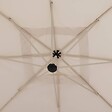 HESPERIDE - Parasol déporté carré "Manoa" argile & blé 2,5 x 2,5m en aluminium acier et polyester - vignette
