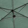 HESPERIDE - Parasol déporté rond "Manoa" vert olive & gris quartz 3m en aluminium traité époxy - vignette