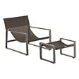 HESPERIDE - Fauteuil relax de jardin "Lambinio" graphite en aluminium en acier traité en epoxy - vignette
